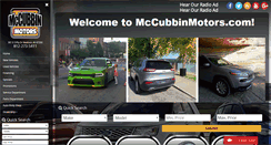 Desktop Screenshot of mccubbinmotors.com